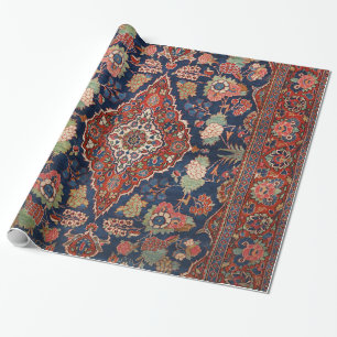 Persia Kashan Lattice Red Medallian Presentpapper