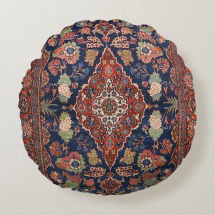 Persia Kashan Lattice Red Medallian Rund Kudde