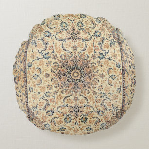 Persia Light Gult Dusty Blue Rund Kudde