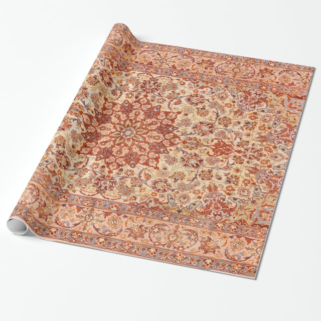 Persia Muted Cream  Tan  Presentpapper (Utrullad)