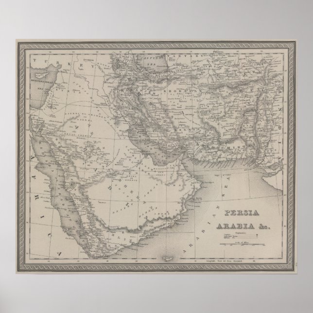 Persia och Arabia Poster (Framsidan)
