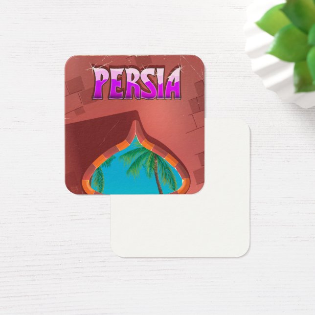 Persia Palace Fyrkantigt Visitkort (Skivbord)