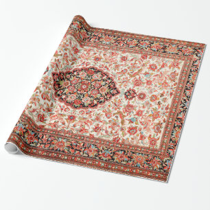 Persia Qum Tan Cream Red Presentpapper