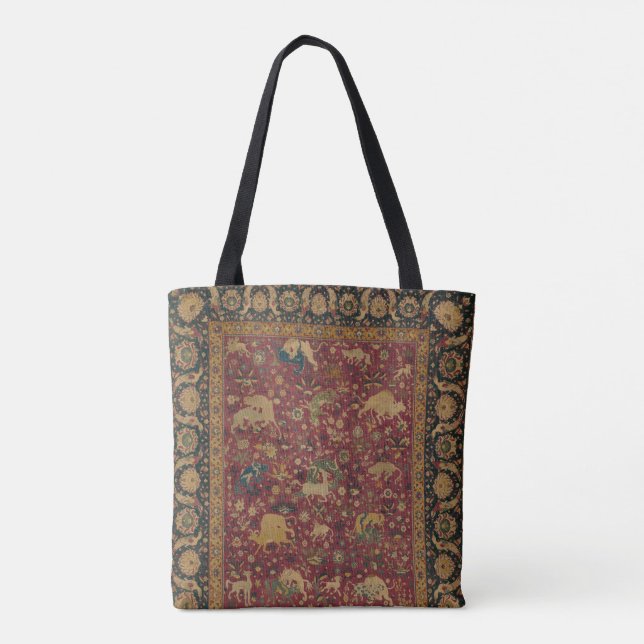 Persian Animal Carpet Tote Tygkasse (Baksida)