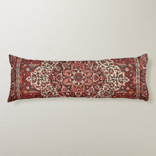 Persian Bakhtiari Deep Mörk Red Tan  Kroppskudde
