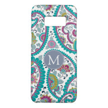 Persian Boteh Paisley Mönster Monogram Samssung C