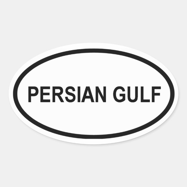 PERSIAN BUKT OVALT KLISTERMÄRKE (Framsida)