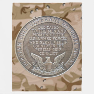 PERSIAN BUKT VETERAN MEDAL Fleece Blanket