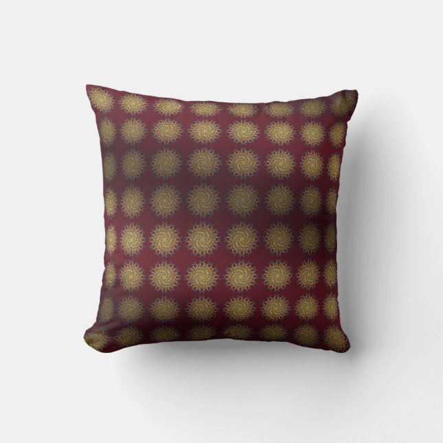 Persian Carpet Floral Gold  Kudde (Framsida)