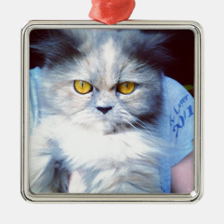 persian cat 5 julgransprydnad metall