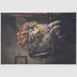 Persian Cat a Kattdjur Beauty Shop Decoupage