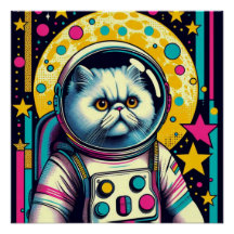 PERSIAN CAT-ASTRONAUT 5