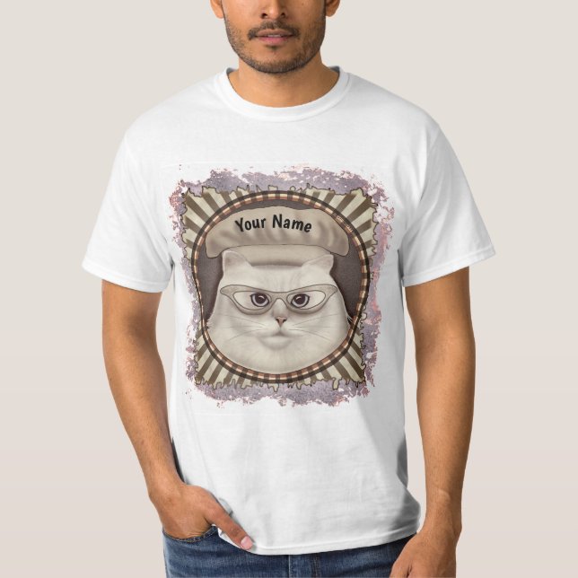 Persian Cat Chef t-shirt (Framsida)
