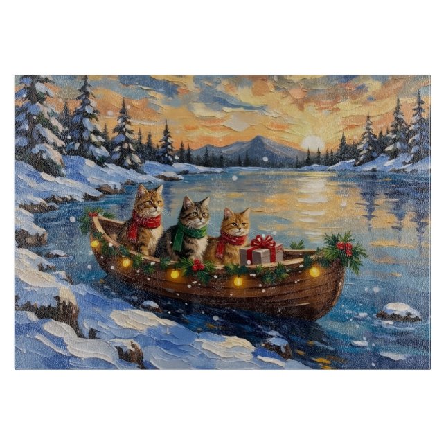 Persian Cat Christmas Boat Holiday (Framsidan)