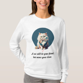 Persian cat Colorful Stänk Paint Abstrakt Art T Shirt