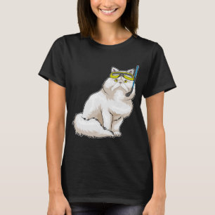 Persian cat Diver Snorkel T Shirt
