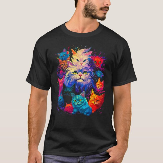 Persian Cat Family T Shirt (Framsida)