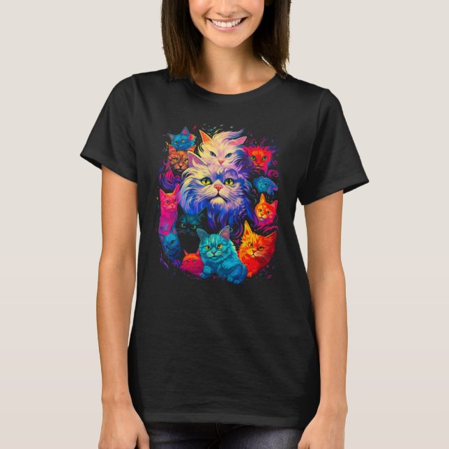 Persian Cat Family T Shirt (Framsida)