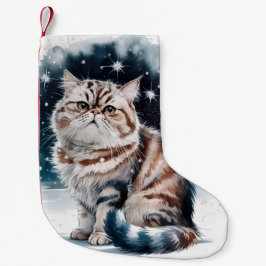 Persian Cat Jul Julafton Stocking Liten Julstrumpa