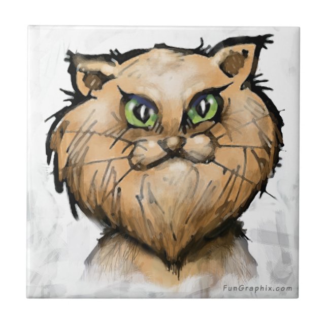 Persian Cat Kakelplatta (Framsidan)