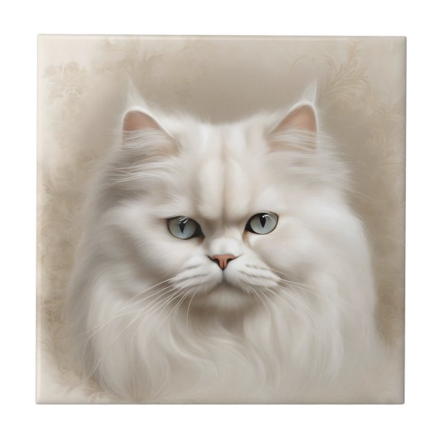 Persian Cat Kattdjur Elegant Kakelplatta (Framsidan)