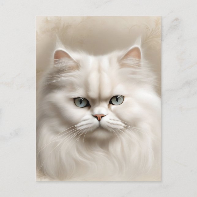 Persian Cat Kattdjur Elegant Vykort (Framsida)