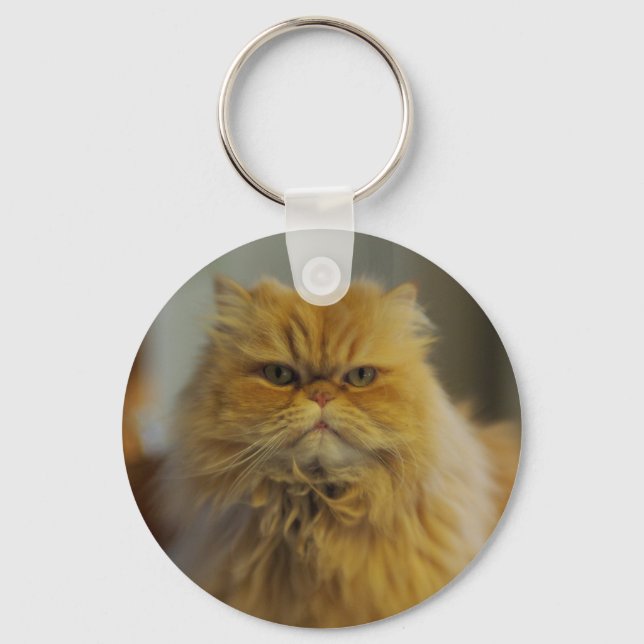 Persian Cat Keychain Nyckelring (Framsida)