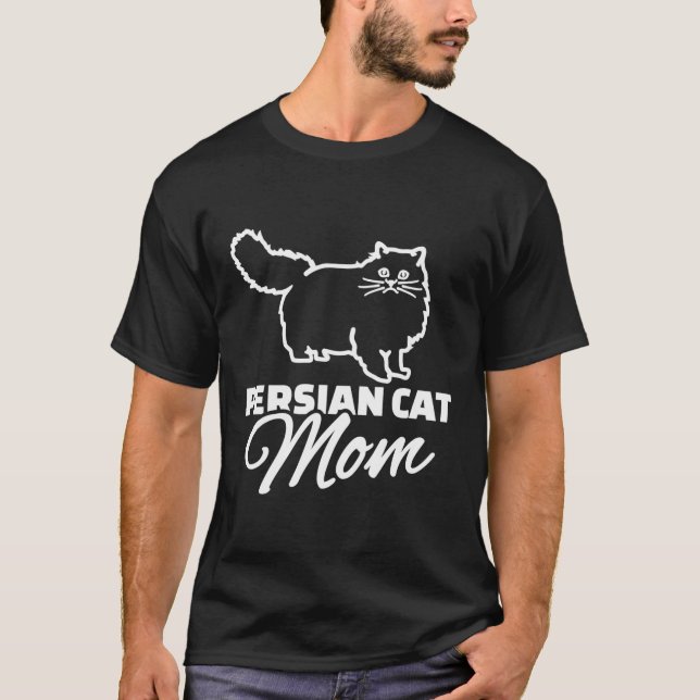 Persian Cat Mamma T Shirt (Framsida)