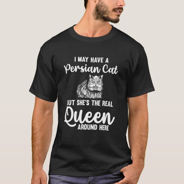 Persian Cat Mom  Kitten Cat Owner Fur Mom Parent T Shirt (Framsida)