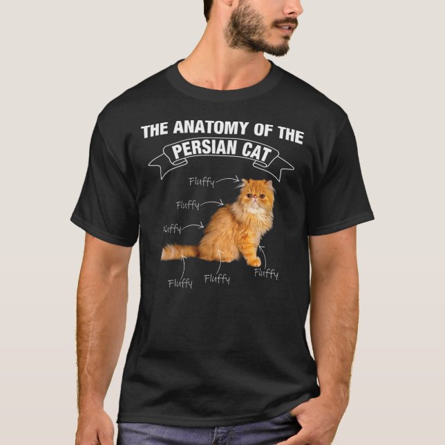 Persian cat Persian cats anatomy T-Shirt (Framsida)