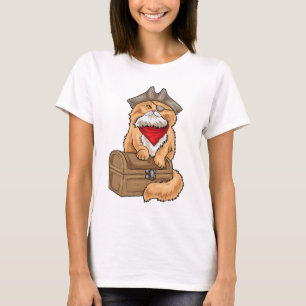 Persian cat Pirat Treasure T Shirt