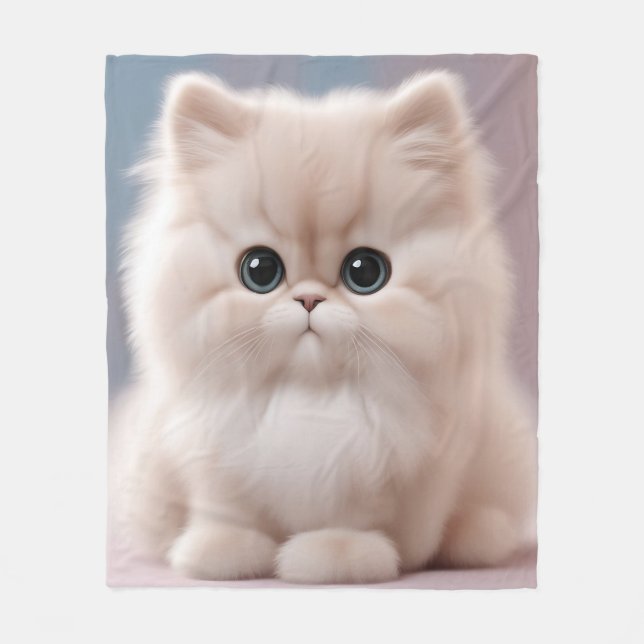 Persian Cat Playfull Kitten Fleecefilt (Framsidan)
