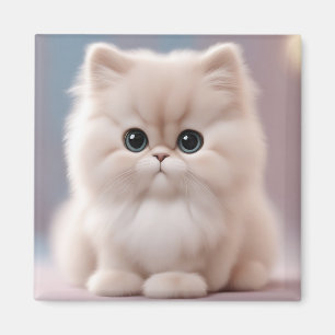 Persian Cat Playfull Kitten Magnet