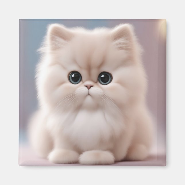 Persian Cat Playfull Kitten Magnet (Framsidan)