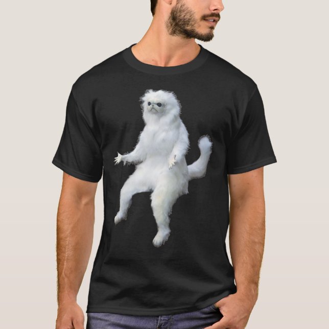 Persian Cat Room Guardian Meme Classic T-Shirt (Framsida)