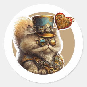 Persian Cat Runt Klistermärke