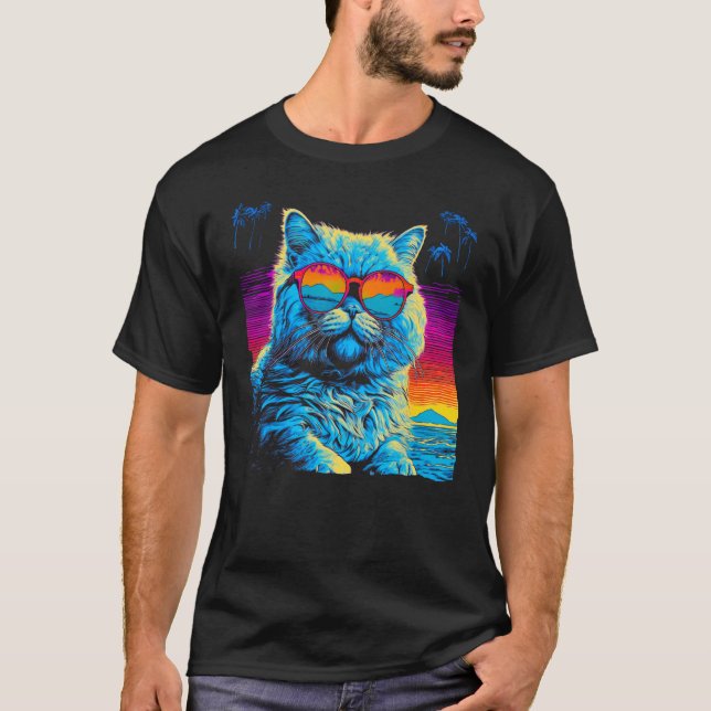 Persian Cat Summer T Shirt (Framsida)