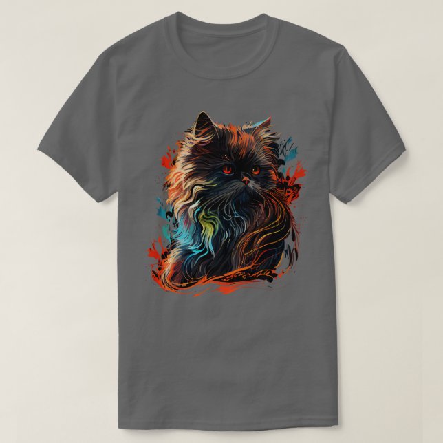 Persian Cat T Shirt (Design framsida)