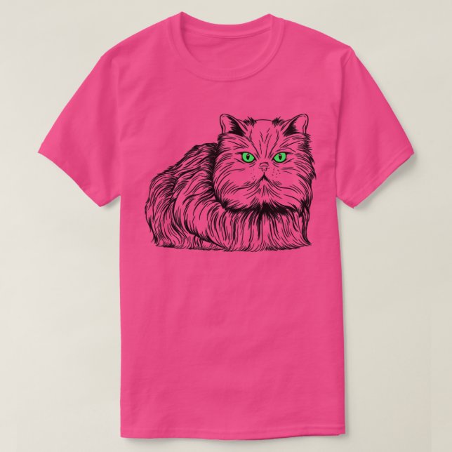 Persian Cat T Shirt (Design framsida)