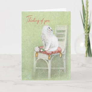 Persian Cat Thinking of You Kort