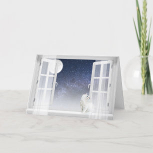 Persian Cat Window Helgkort
