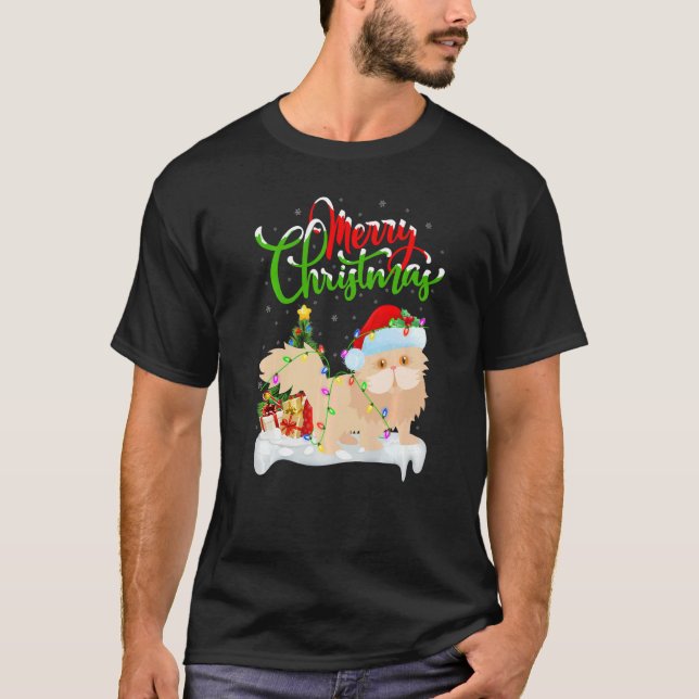 Persian Cat  Xmas Decorations Persian Cat Christma T Shirt (Framsida)
