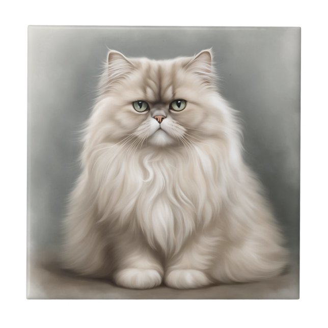 Persian Cats Beauty Porträtt Kakelplatta (Framsidan)