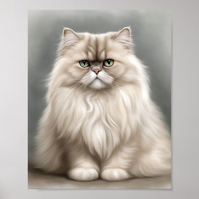 Persian Cats Beauty Porträtt Poster (Framsidan)