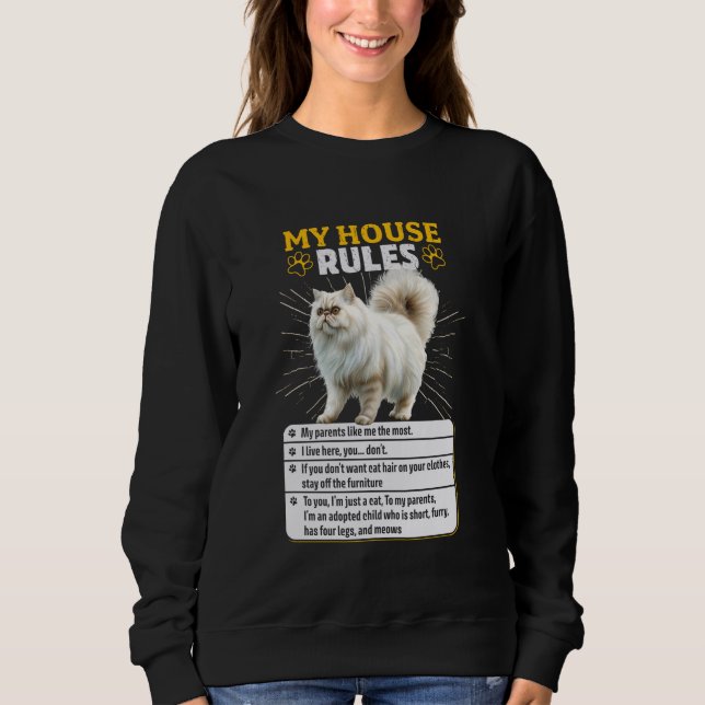 Persian Cats MY HUS REGLER Funny Persian Cats Own T Shirt (Framsida)