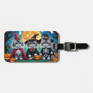 Persian Cats Pumpkin Halloween Funny Bagagebricka