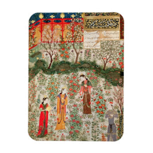 Persian Garden, 1500-talet (pappert) Magnet