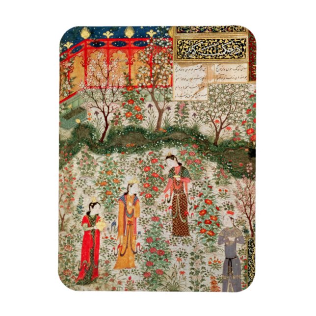 Persian Garden, 1500-talet (pappert) Magnet (Vertikal)