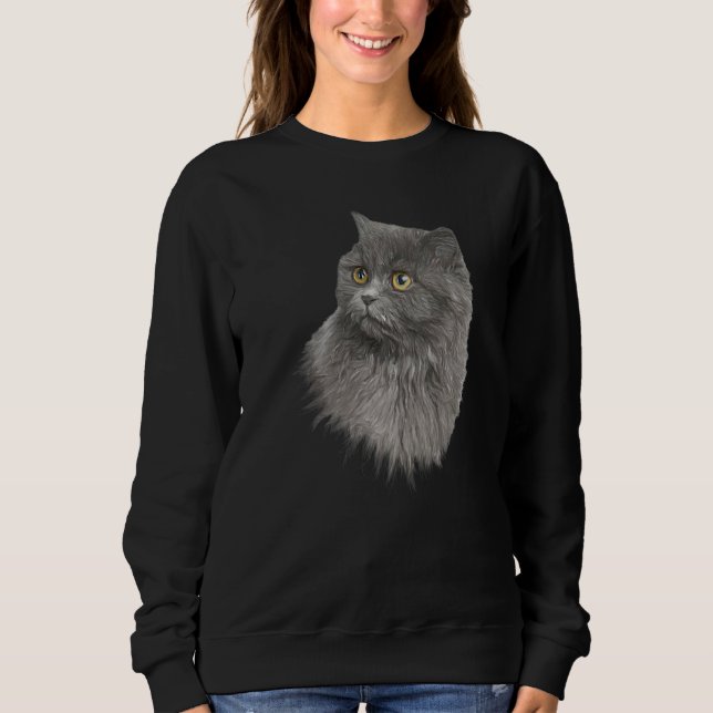 Persian Gorgous Pet Cat Breed Kattunge Fläkt T Shirt (Framsida)