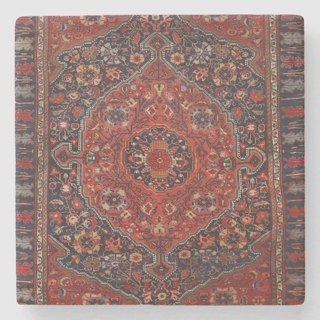 Persian Joshan Red Rusty Blue  Stenunderlägg (Framsidan)